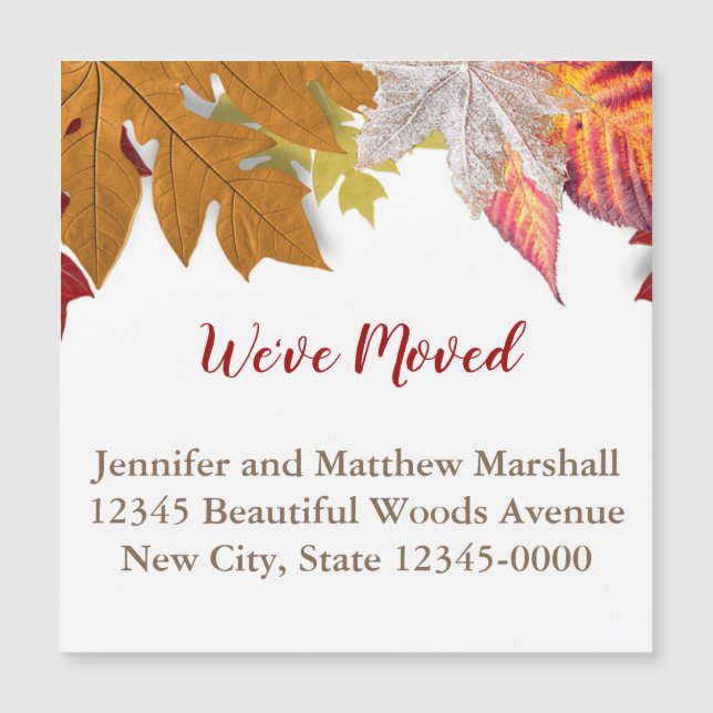 Höst löv Magnetisk Flytta (Framsida)