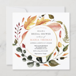 Höst löv Möhippa Inbjudningar