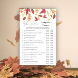 Höst löv möhippa Shoe-spel