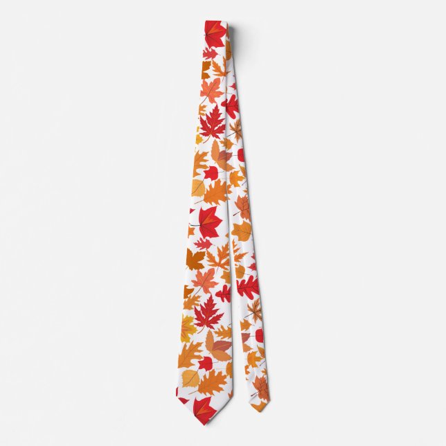 Höst löv mönster 02 nr BG Slips (Framsida)