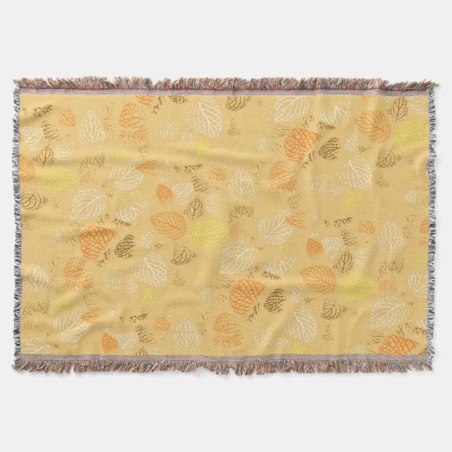 Höst, Löv Mönster 4 Filt (Framsidan)