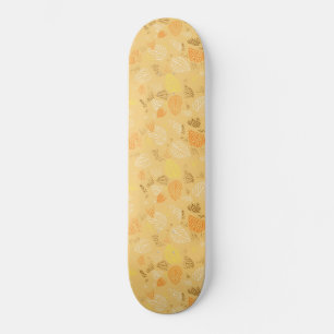 Höst, Löv Mönster 4 Mini Skateboard Bräda 18,5 Cm