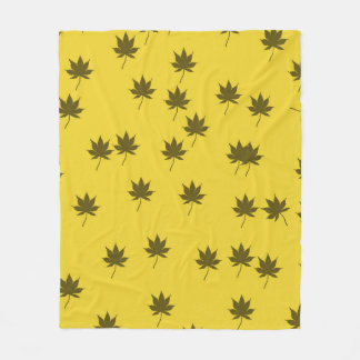 Höst löv Mönster Fleecefilt