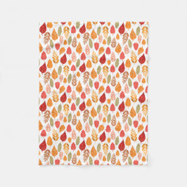 Höst löv Mönster Fleecefilt