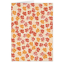 Höst löv Mönster Hälsningskort