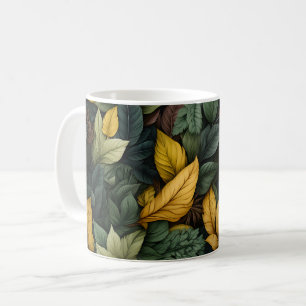 Höst löv Mönster Kaffemugg