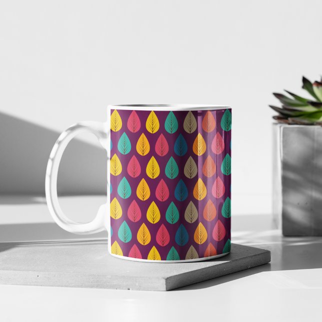 Höst löv Mönster Kaffemugg (Leaves mug)