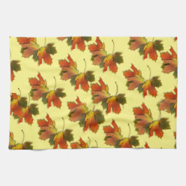 Höst löv Mönster Kökshandduk