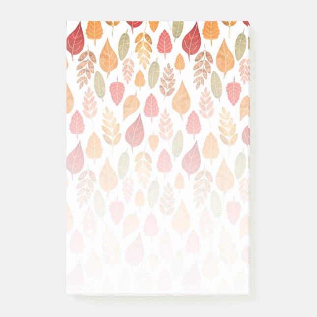 Höst löv Mönster Post-it Block (Framsida)