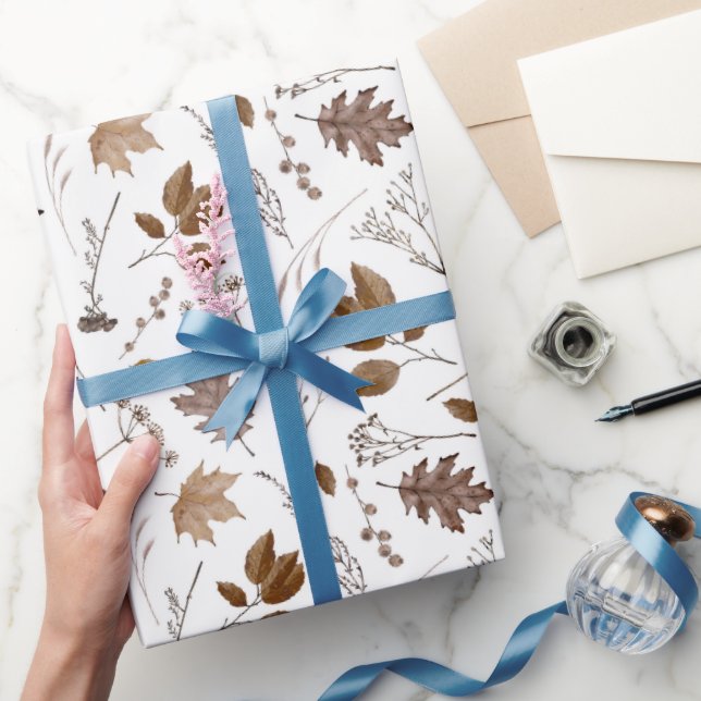 Höst löv Mönster Presentpapper (Gifting)