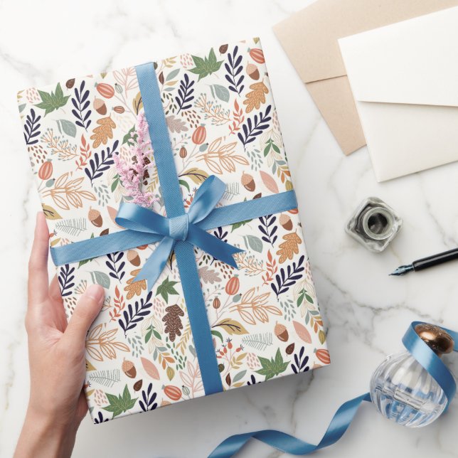 Höst löv Mönster Presentpapper (Gifting)
