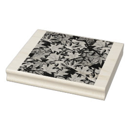 Höst löv Mönster Repeterande gummi Frimärke Stämpel