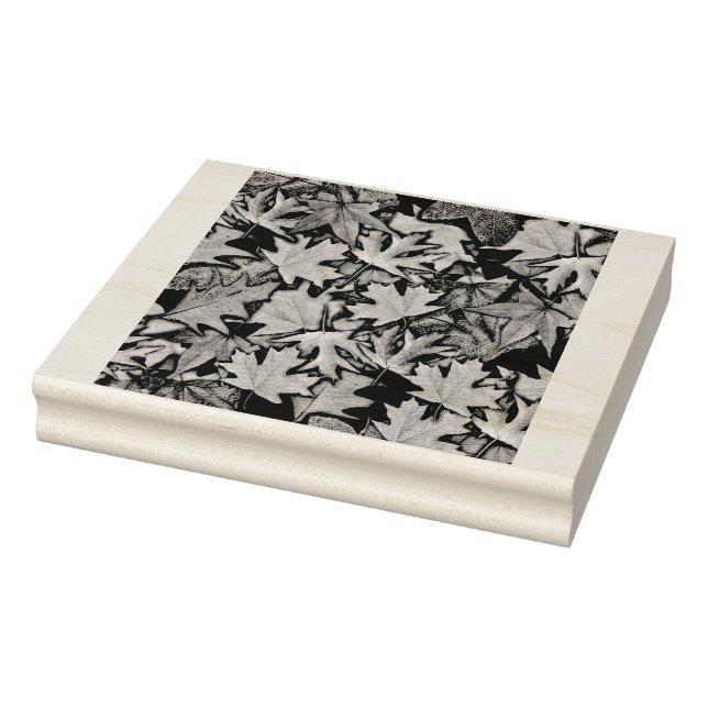 Höst löv Mönster Repeterande gummi Frimärke Stämpel (Stämpel)