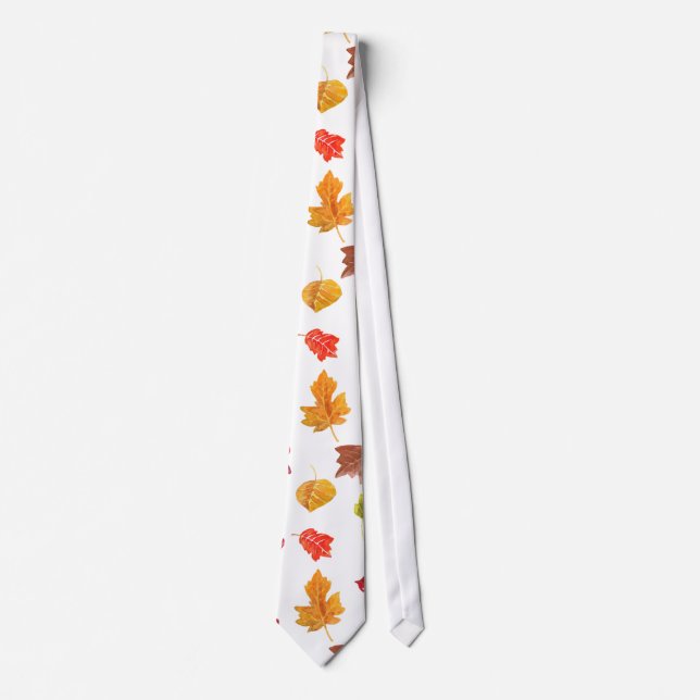 Höst löv mönster slips (Framsida)