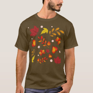Höst löv Mönster T Shirt