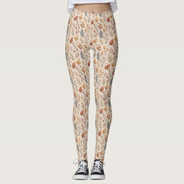 Höst löv mysiga leggings