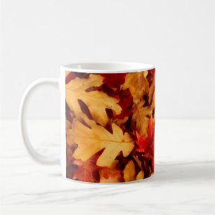 Höst löv - nedgångfärg kaffemugg