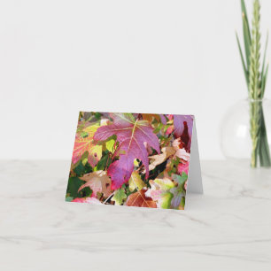 "Höst löv Note Card Kort