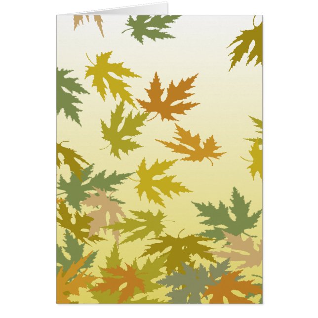 Höst löv OBS kort (Framsidan)