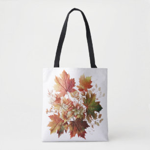 Höst löv och blommor i Fall Bouquet Art Tygkasse