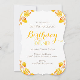 Höst löv och Grenar Inbjudningar