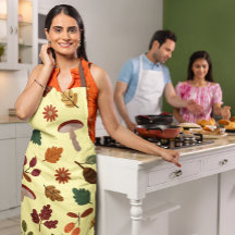 Höst löv och Harvest Mönster Apron