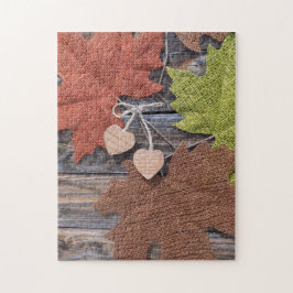 Höst löv och Hearter Pussel