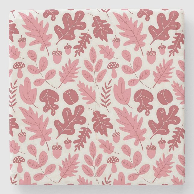 Höst löv och Mönster Stenunderlägg (Framsidan)