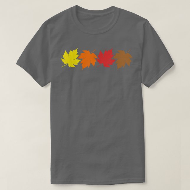 Höst löv och oktober hösten t shirt (Design framsida)