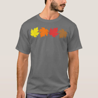 Höst löv och oktober hösten t shirt