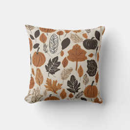 Höst löv och Pumpkin Decor Dekorativ kudde