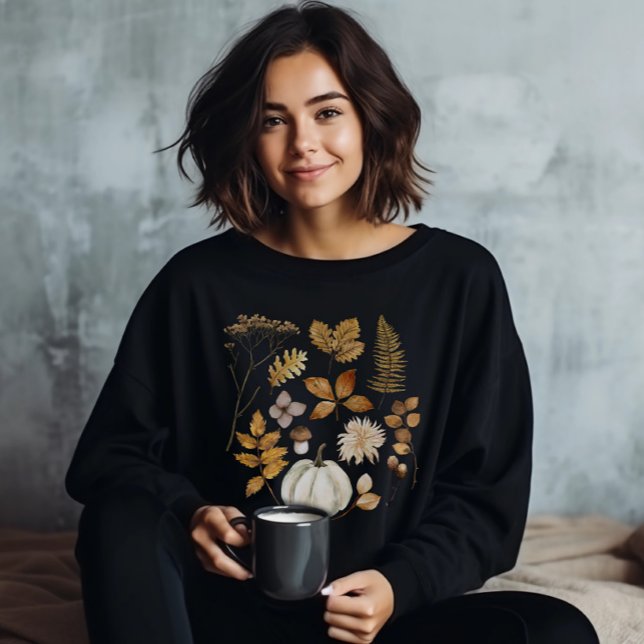 Höst löv och Pumpkin Sweatshirt T Shirt (Skapare uppladdad)