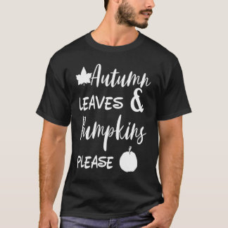 Höst löv och Pumpkins, Halloween Spice T Shirt