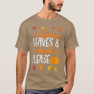 Höst löv och pumpor, fyll Älskare60. T Shirt