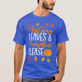 Höst löv och pumpor, fyll Älskare 61. T Shirt