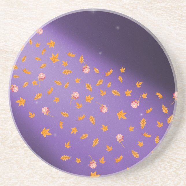 Höst löv och Ro Sandstone Underlägg (Framsidan)