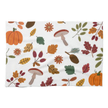 Höst löv och skördar Mönster kökshanddukar