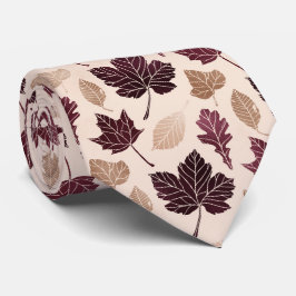 Höst löv på Cream White Slips