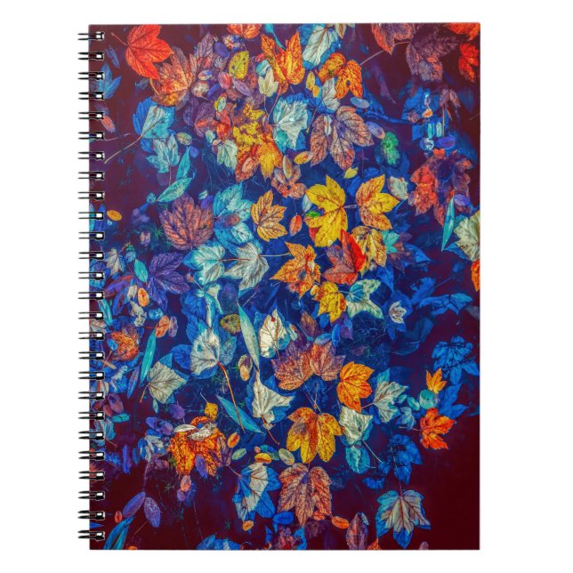 Höst löv på Negativa Anteckningsbok (Framsidan)