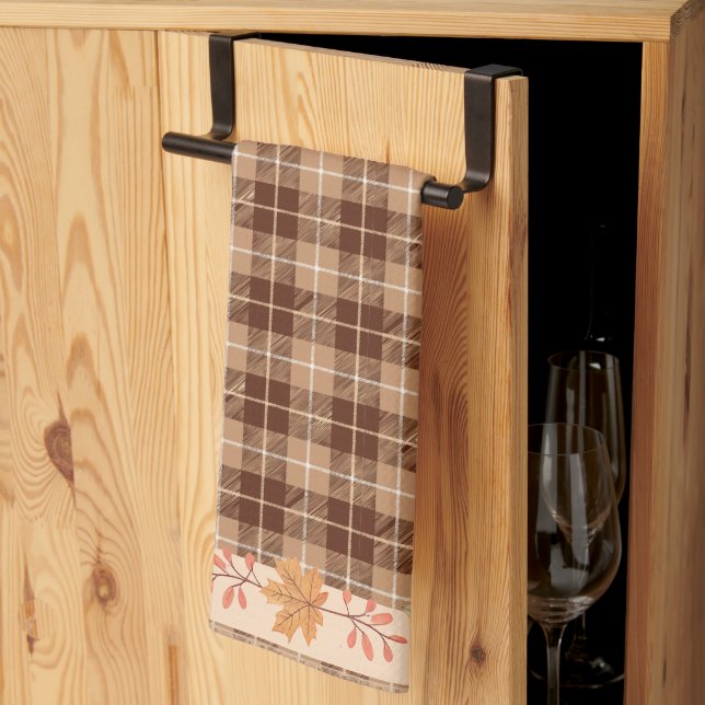 Höst löv på Play Kökshandduk (Thirds Fold)