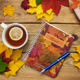 Höst löv Personlig Guestbook Anteckningsbok