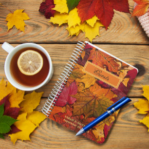 Höst löv Personlig Guestbook Anteckningsbok