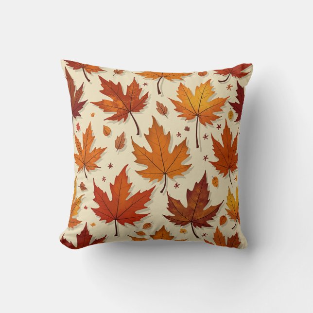 Höst löv Pillow Cushion Kudde (Framsida)