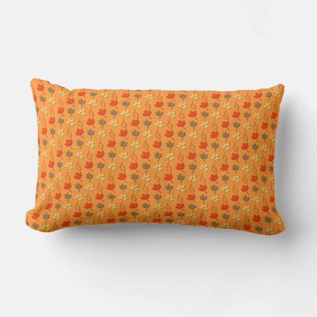 Höst löv Pillow Lumbarkudde (Framsida)