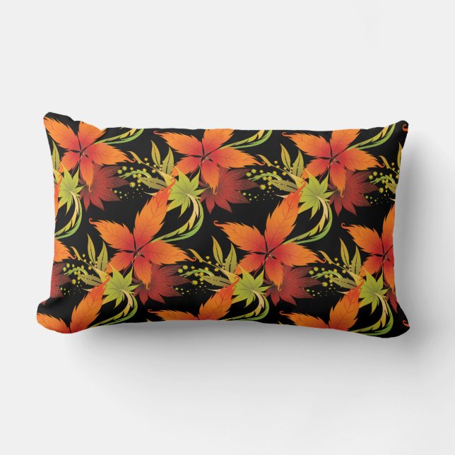 Höst löv Pillow Lumbarkudde (Framsida)