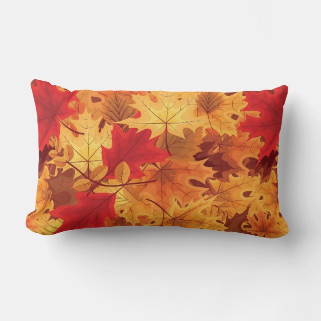 Höst löv Pillow Lumbarkudde (Framsida)