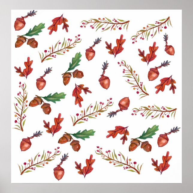 Höst, Löv, Poster på Acorn (Framsidan)