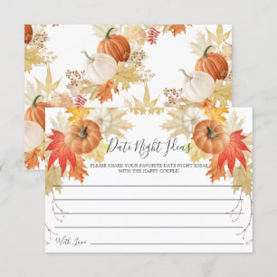 Höst löv Pumpkin Date Date Night Idewas Card Inbjudningar