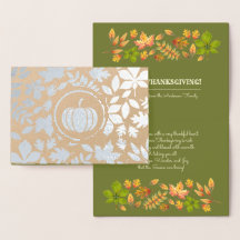 Höst löv & Pumpkin Luxury Thanksgiving Real