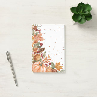 Höst löv & Pumpkin Post-it Block